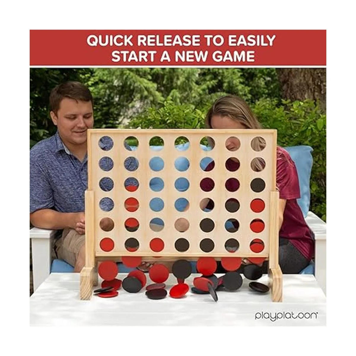 Play Platoon Juego gigante de madera 4 en una fila Drop_3