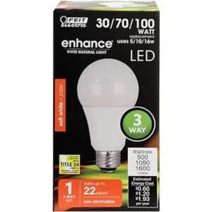 Feit Electric Bombilla LED A19 de base media equivalente_2