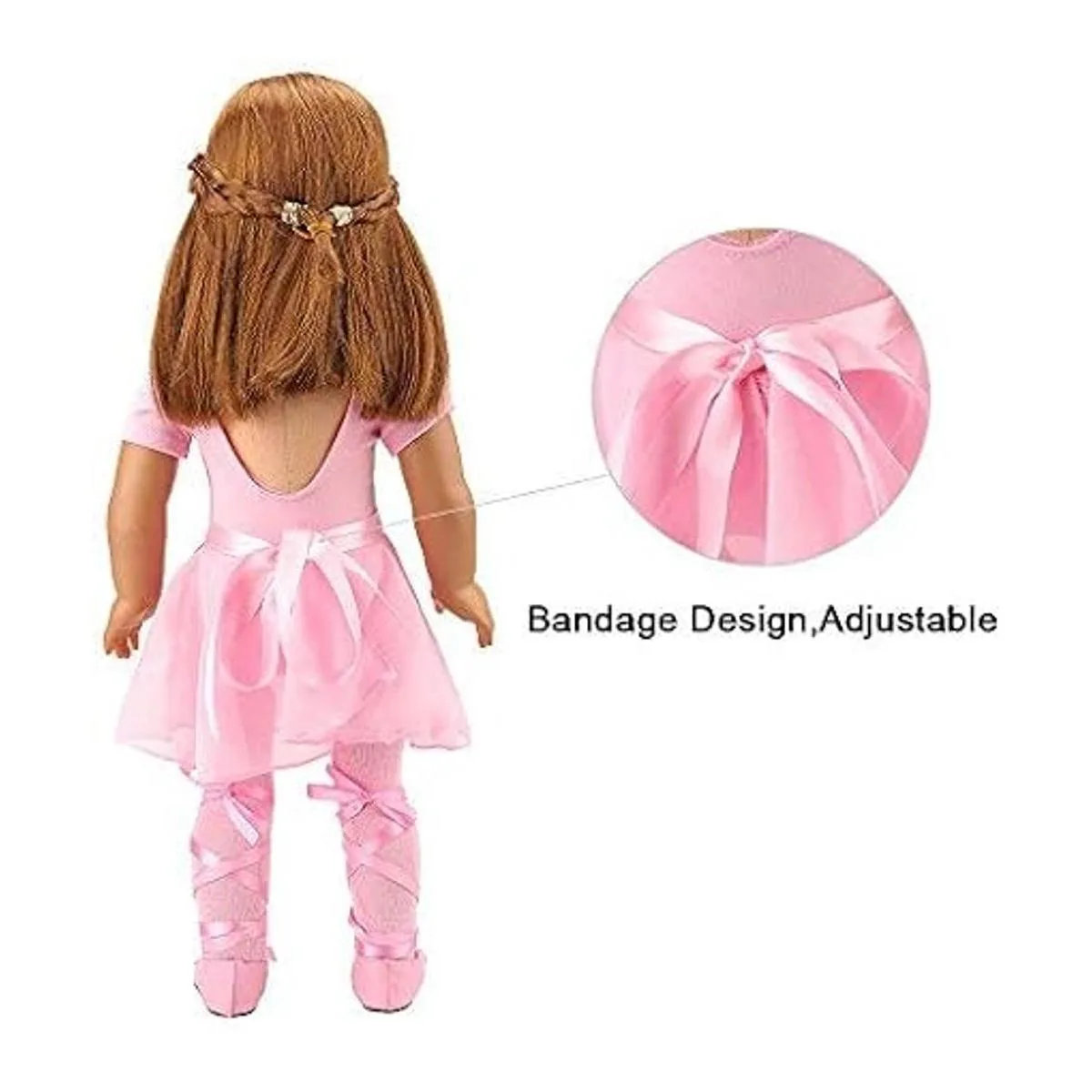 BARWA Ropa de muñeca de 18 pulgadas trajes de ballet_3