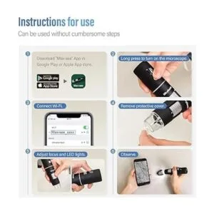 Skybasic Microscopio digital inalámbrico microscopios de_4