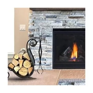 Amagabeli Pinzas de leña de 26 pulgadas para fogata_5