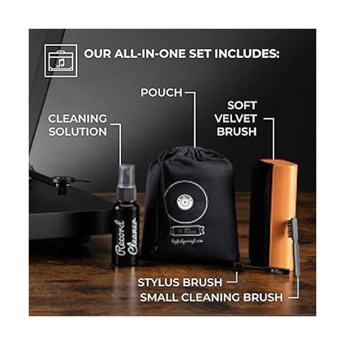 Big Fudge Kit completo de limpieza de discos de vinilo 4_2