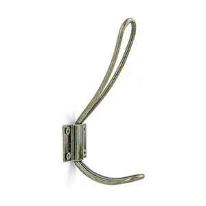 Ganchos de alambre de metal vintage con doble percha 5_3