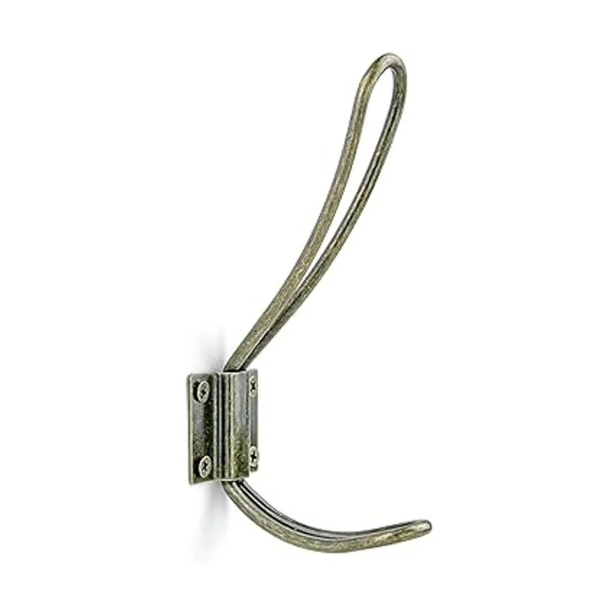 Ganchos de alambre de metal vintage con doble percha 5_3