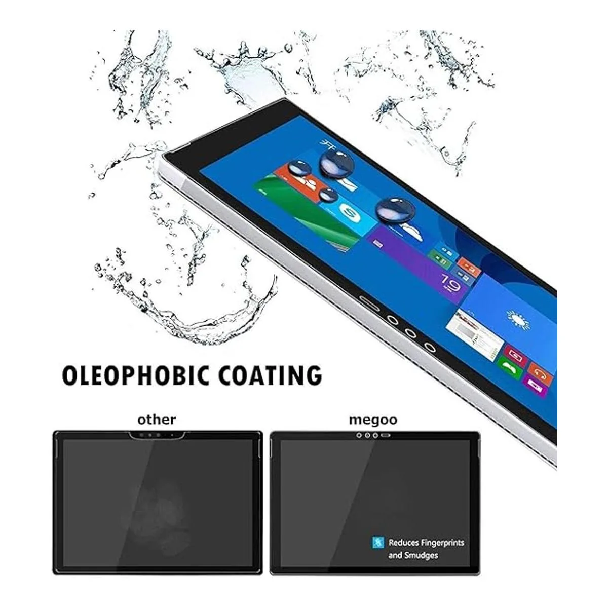 Megoo Protector de pantalla para Surface Pro 6 2 unidades_2