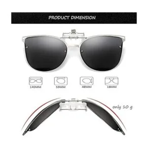 Gafas de sol polarizadas unisex antirreflejos con clip_3