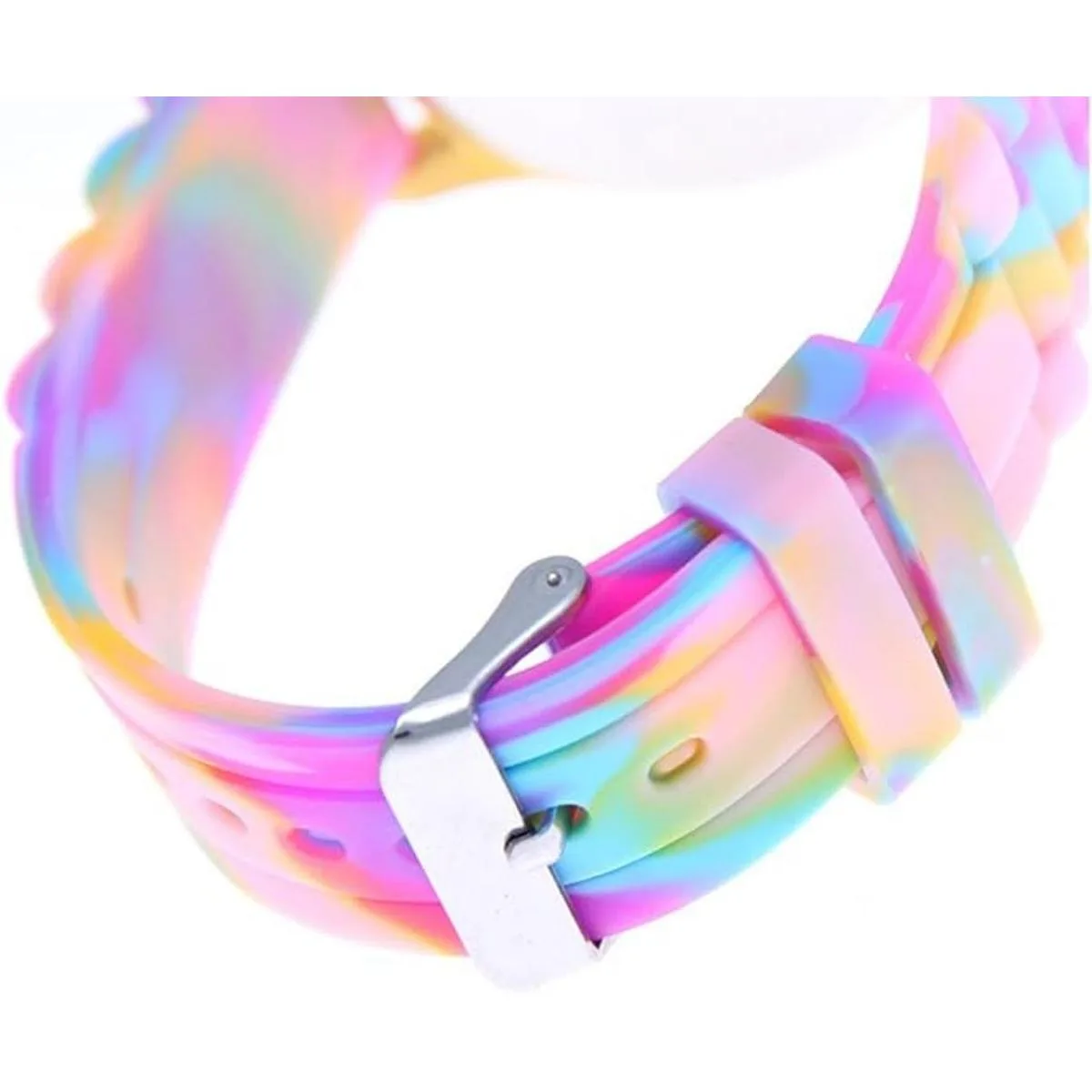 CdyBox Juego de 5 relojes de pulsera de silicona coloridos_3