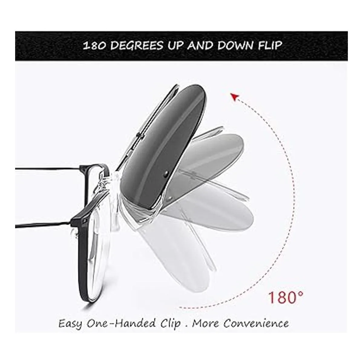 Gafas de sol polarizadas unisex antirreflejos con clip_5