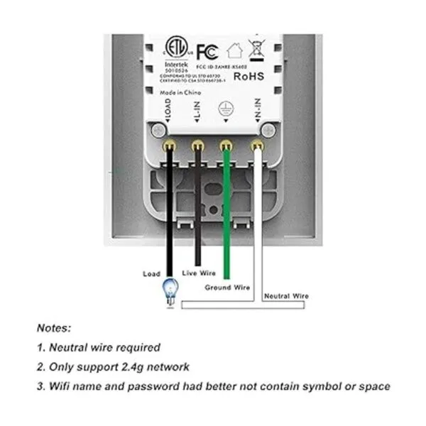 Interruptor inteligente WIFI que funciona con Alexa_7