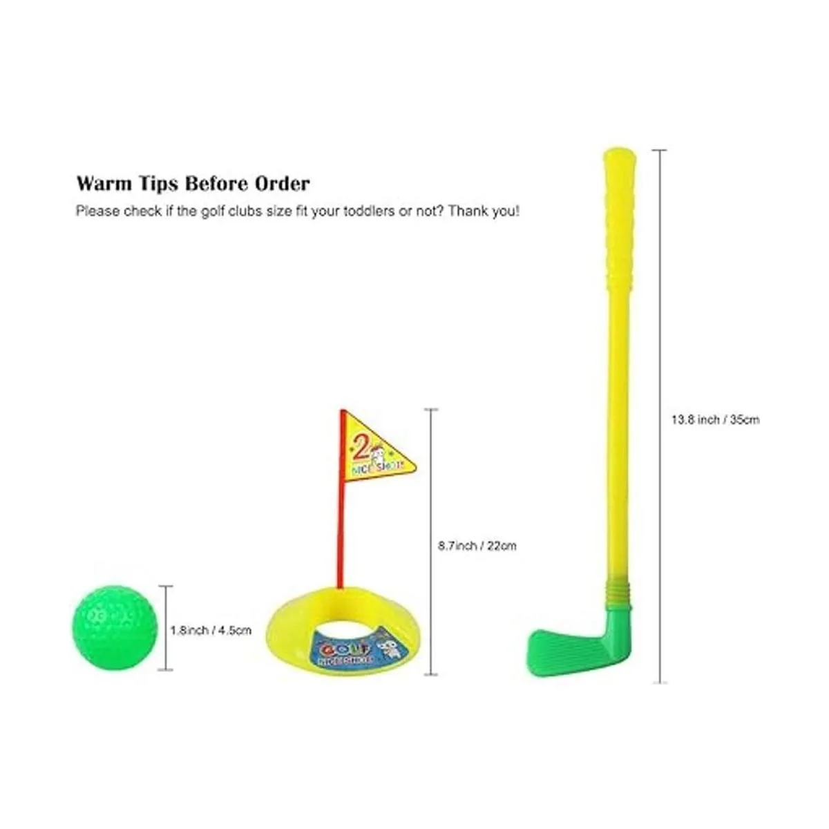 ORZIZRO Clubes de golf de plástico juegos de juguetes_2