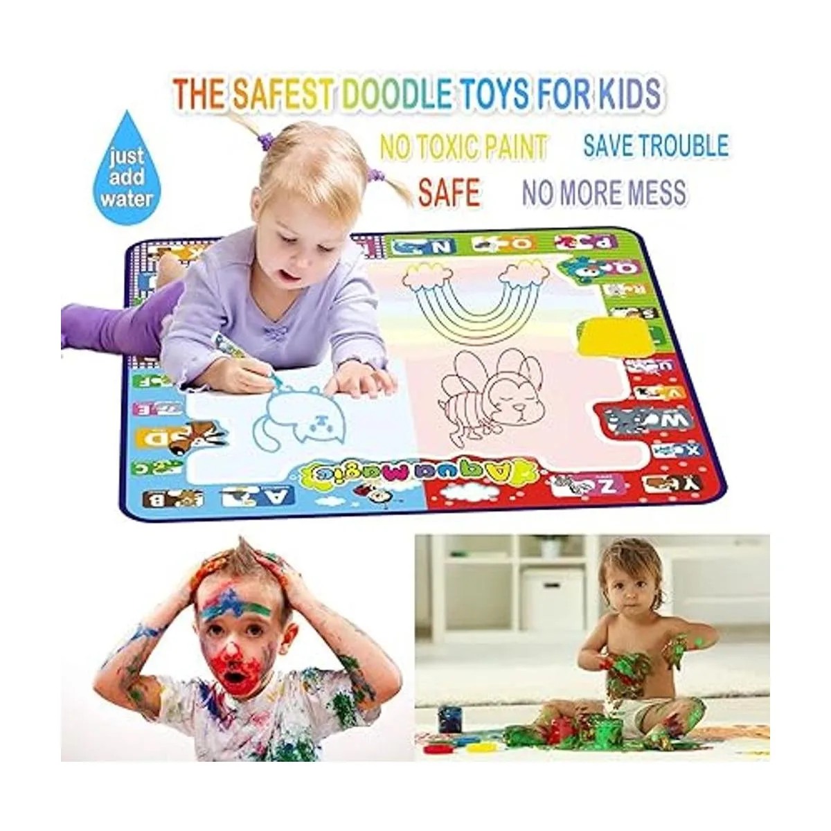 Kizzyea Alfombrilla para dibujo de agua juguetes para_2