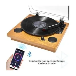 Popsky Reproductor de discos de vinilo Bluetooth de 3_5