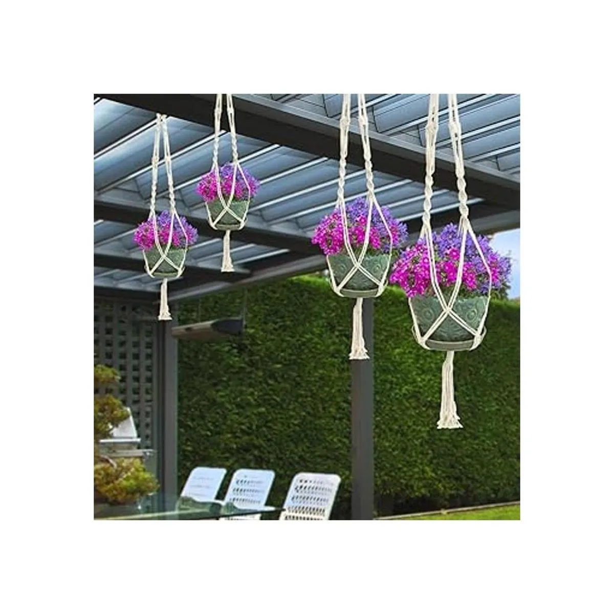 Sorbus Percha para plantas de macramé 4 unidades para_4