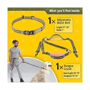 Correa de perro manos libres para correr correa de_6