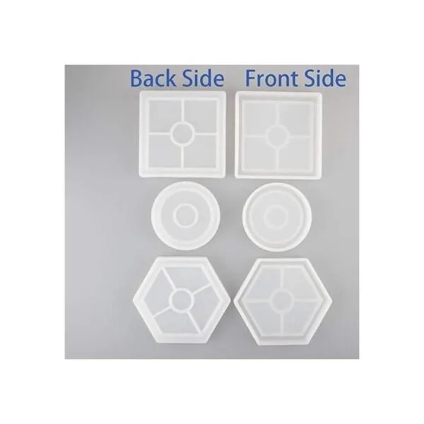 Paquete de 3 moldes de silicona para posavasos de_7
