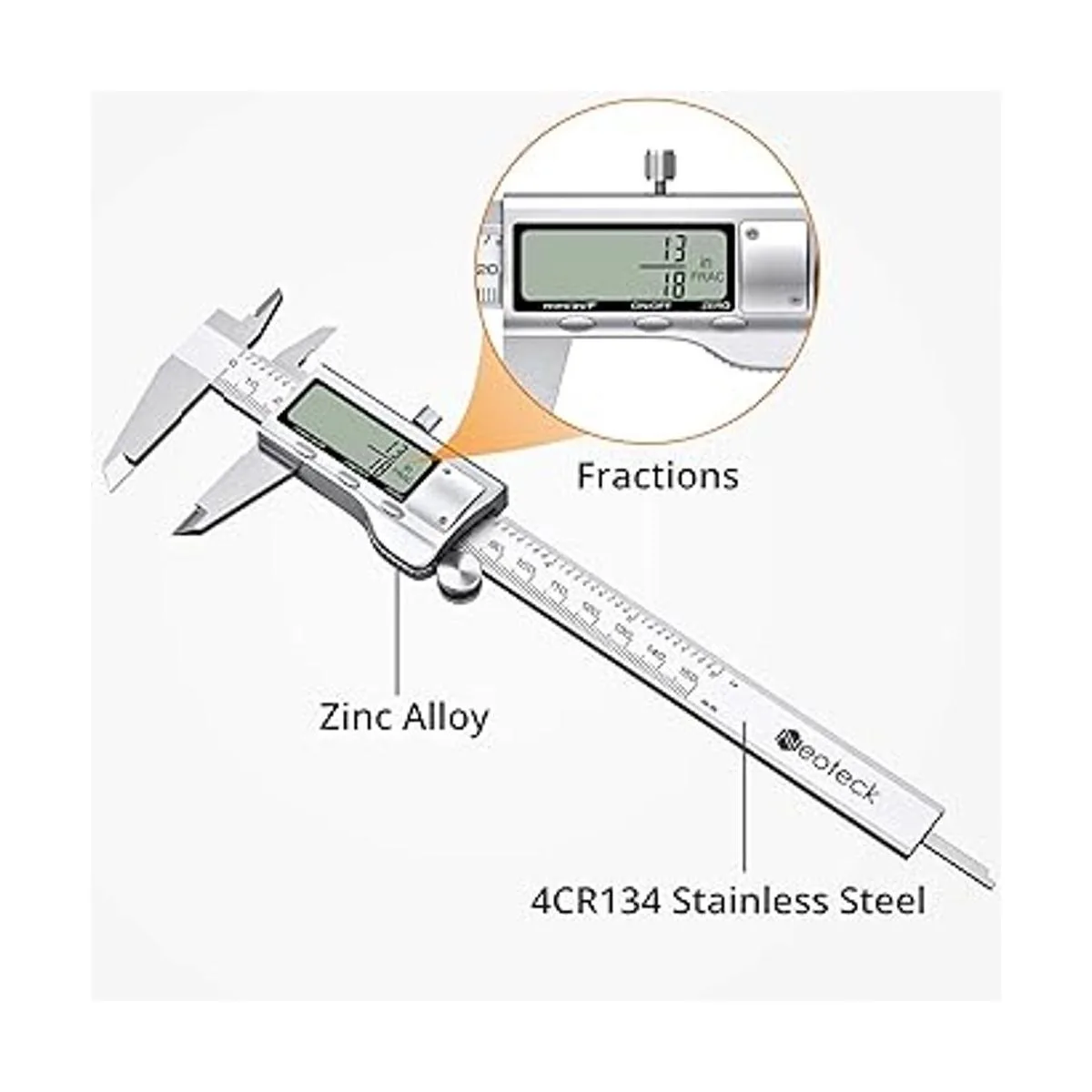 Neoteck Calibrador digital de 6 pulgadas calibradores_4