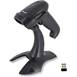 Alacrity 2D QR Wireless Barcode Scanner con soporte_1