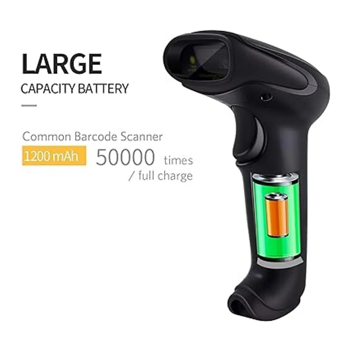 Alacrity 2D QR Wireless Barcode Scanner con soporte_6