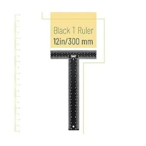 Mr. Pen Cuadrado en T regla en T regla de metal de 12_2