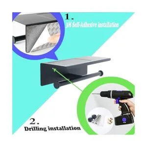 Alise GYT880B SUS304 Soporte de papel higiénico doble con_2