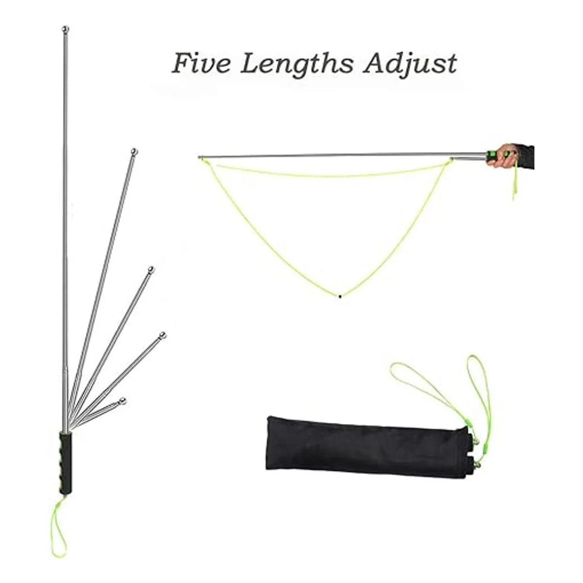 EKNOW Varita de burbujas varita gigante de acero_3