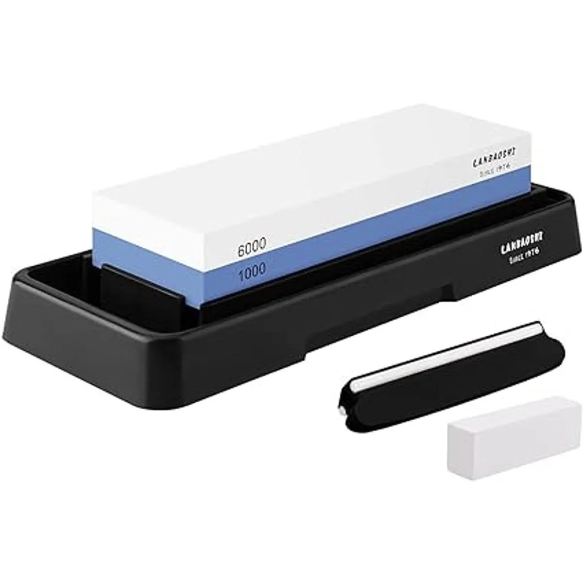 Juego de piedras de afilar cuchillos piedra de afilar de_1