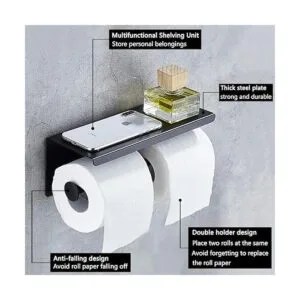 Alise GYT880B SUS304 Soporte de papel higiénico doble con_6