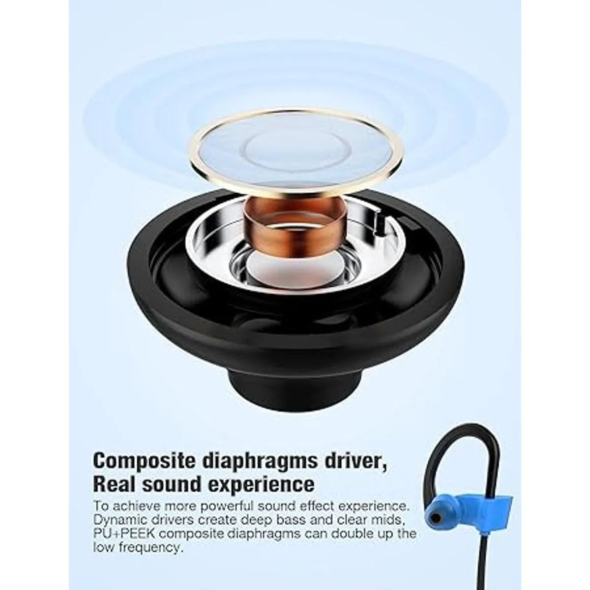 Auriculares Bluetooth Otium auriculares deportivos_3