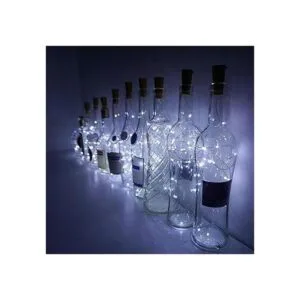 Decem 10 unidades de luces solares para botellas de vino_5