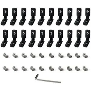 Boeray 20 piezas serie 2020 negro con ranura en T en forma_1