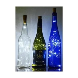 Decem 10 unidades de luces solares para botellas de vino_4