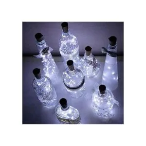Decem 10 unidades de luces solares para botellas de vino_6