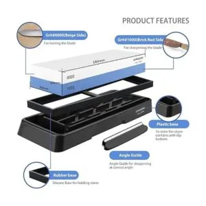 Juego de piedras de afilar cuchillos piedra de afilar de_2