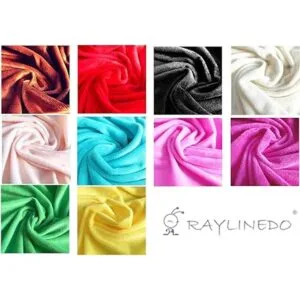 RayLineDo 10 piezas de tela de terciopelo de punto de_6