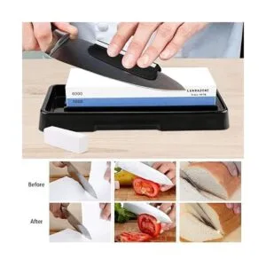 Juego de piedras de afilar cuchillos piedra de afilar de_3