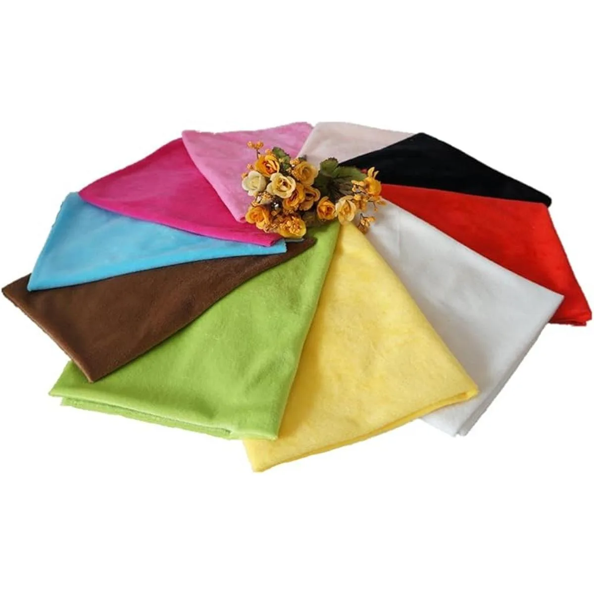 RayLineDo 10 piezas de tela de terciopelo de punto de_4