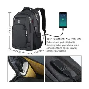 Mochila para computadora portátil delgada duradera e_3