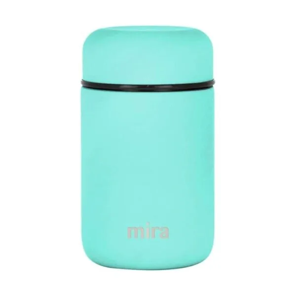 MIRA Tarro de comida de acero inoxidable aislado al_1