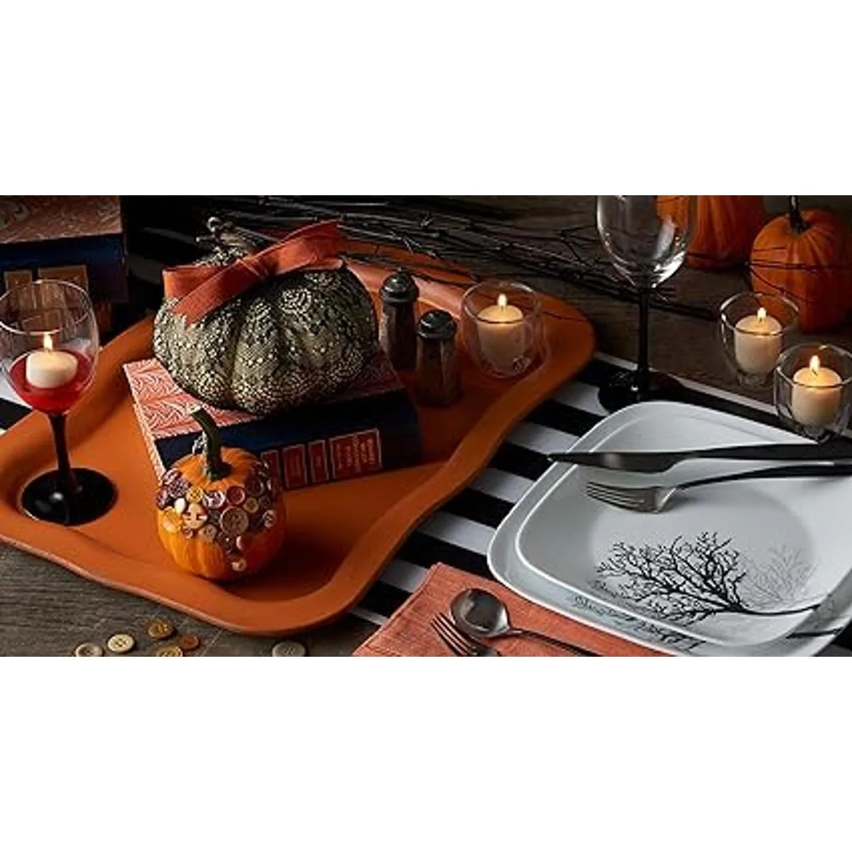 Corelle Vajilla Sombras de madera_4