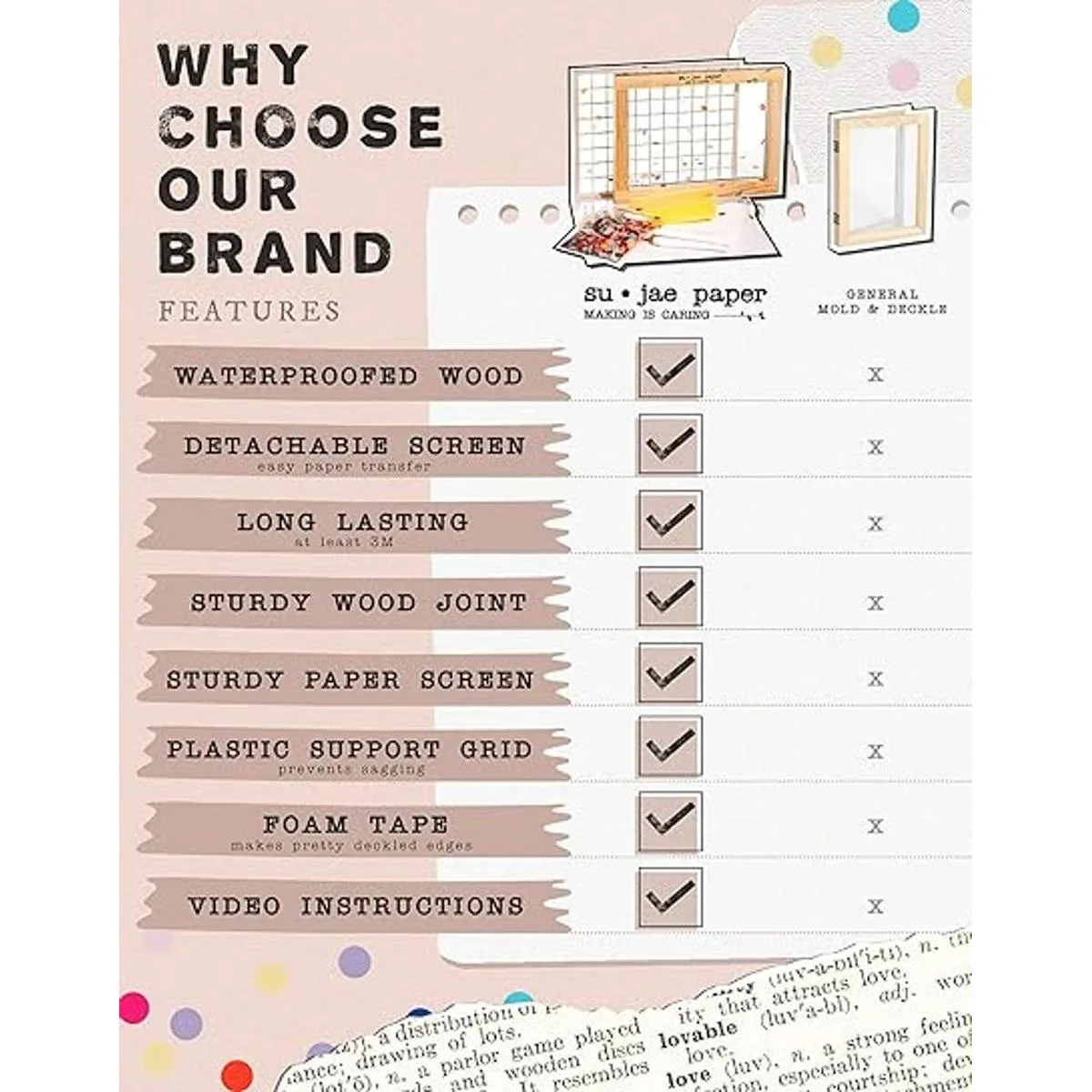 Kit de pantalla impermeable para hacer papel para hacer tu_6