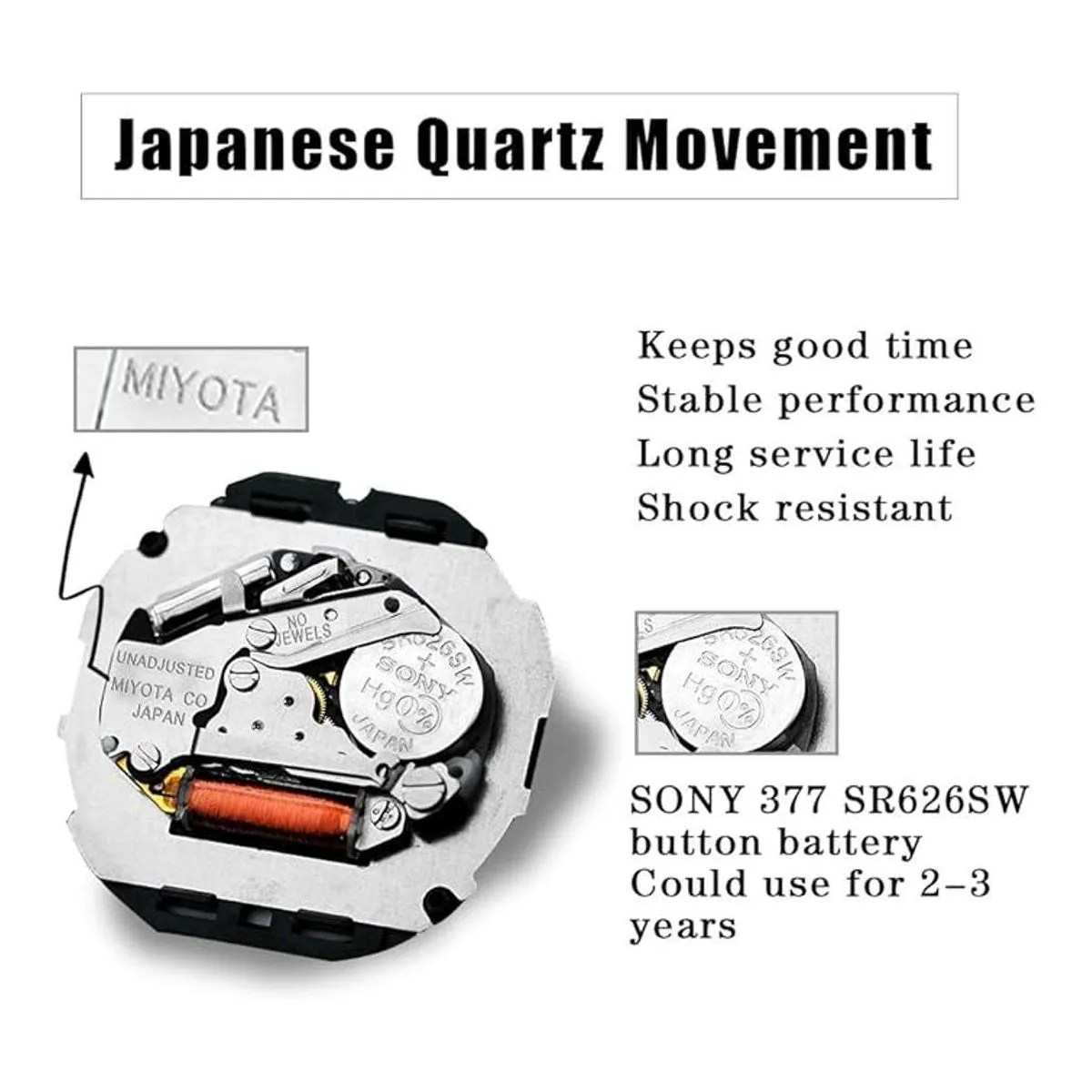 OLEVS Juego de 2 relojes de cuarzo para parejas de San_4