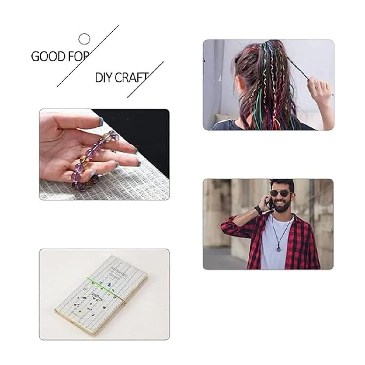 Cuerda elástica de 0.039 in x 109 yardas para pulsera 3_4