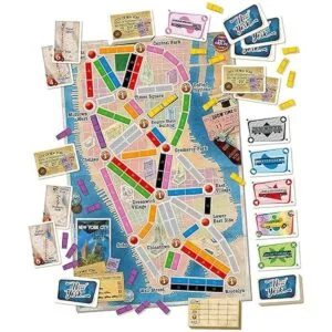 Ticket to Ride New York Juego de mesa familiar Juego de_4
