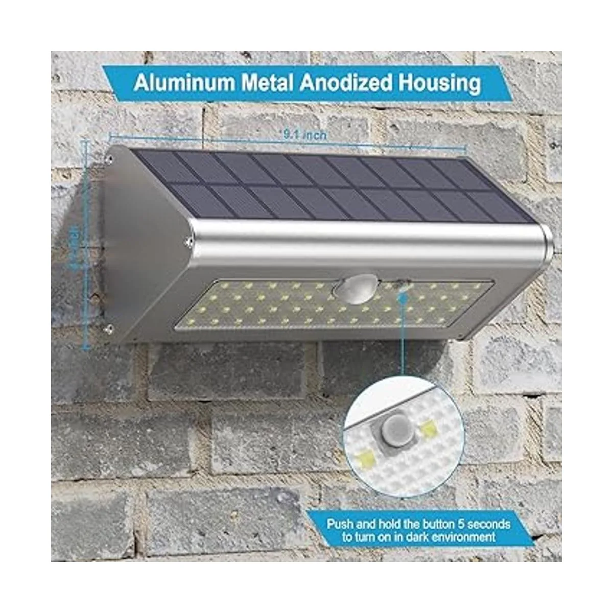 Securoad Luces solares superbrillantes a prueba de agua_2