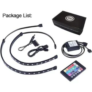 Tira de iluminación LED RGB para computadora a través del_5