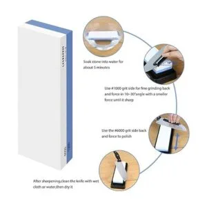 Juego de piedras de afilar cuchillos piedra de afilar de_6