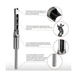 SaferCCTV Juego de 4 cinceles para carpintería 14_2