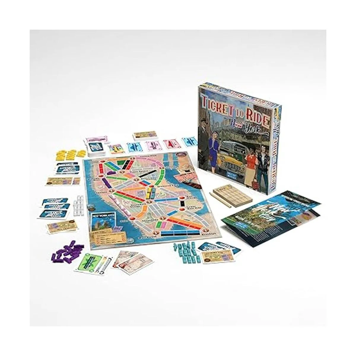 Ticket to Ride New York Juego de mesa familiar Juego de_3