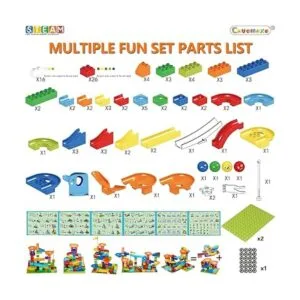 COUOMOXA Marble Run Bloques de construcción clásicos de_2