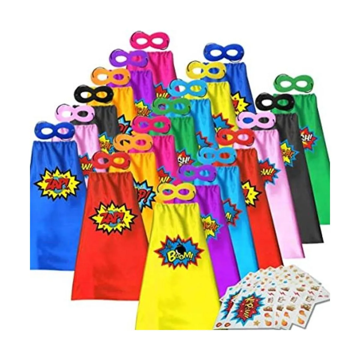 ADJOY Capas y máscaras de superhéroe para niños con_1